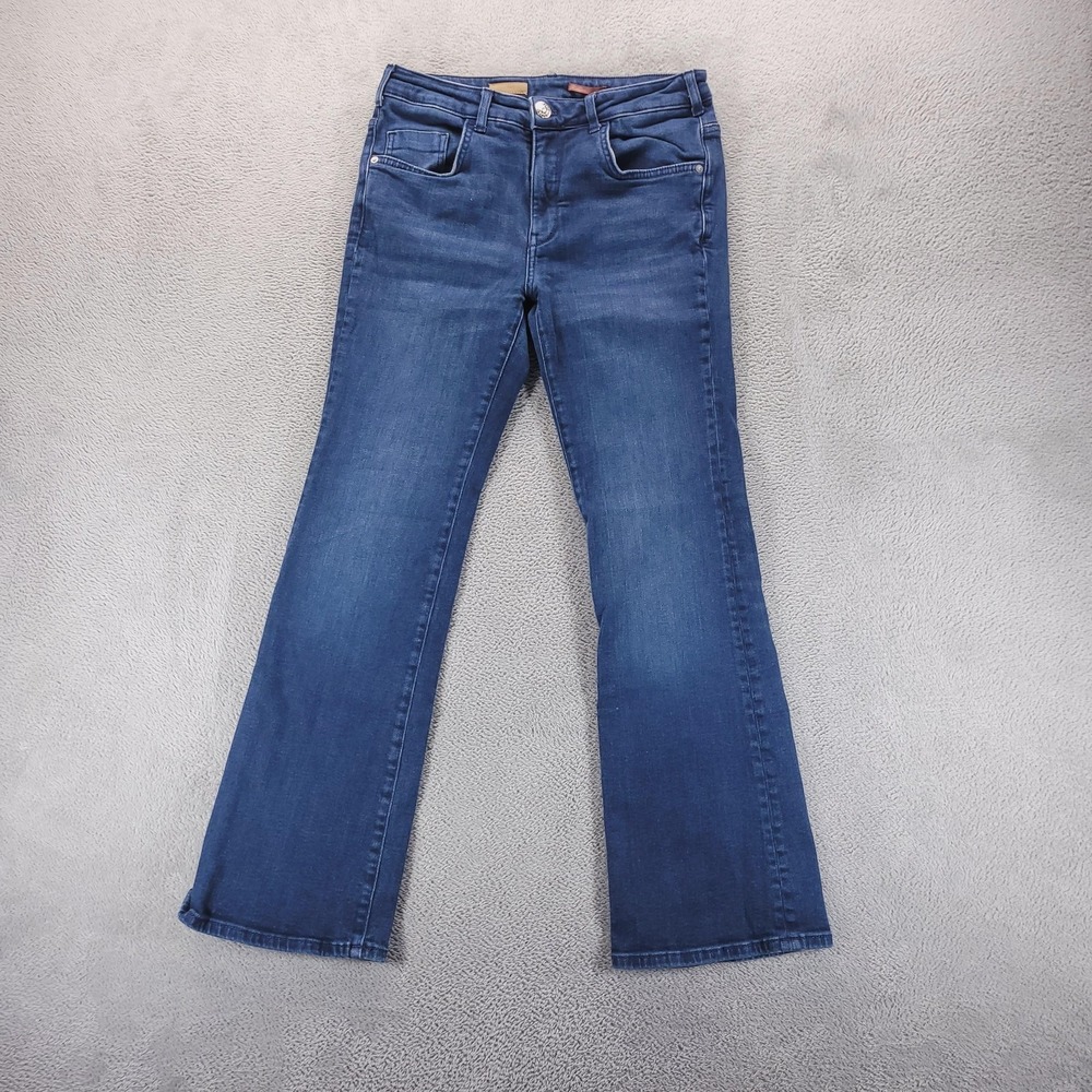 Pilcro Jeans Womens 30 Blue Demilune Bootcut Slim Flare High Rise